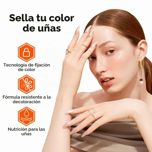 Vista 7 de modelones capa superior y base de esmalte de uñas 3 en 1, fortalecedor de uñas, 15 ml esmalte de uñas transparente de secado rápido, brillo duradero
