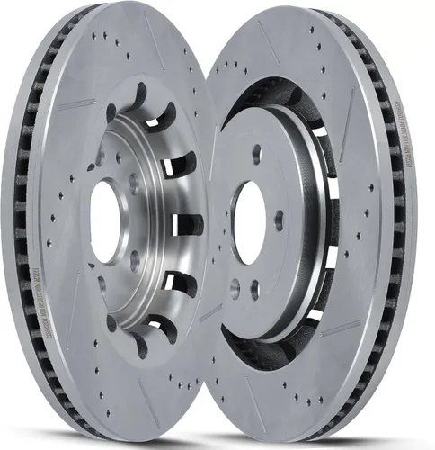 Vista 19 de SCITOO Rotores de freno trasero para Honda para CR-V 2002-2004 Frenos de disco perforados y ranurados Rotores de reemplazo: 31304