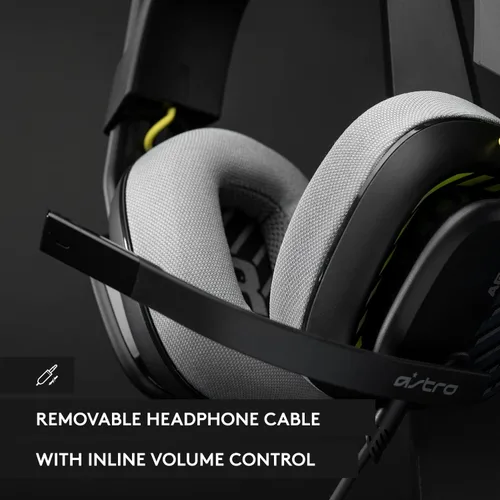 Vista 5 de Logitech G Astro A10 Gen 2 Cross-Platform Wired Gaming Headset for PlayStation 5/4, Xbox S X, Nintendo Switch, PC: 3.5mm Headphone Jack, 32mm