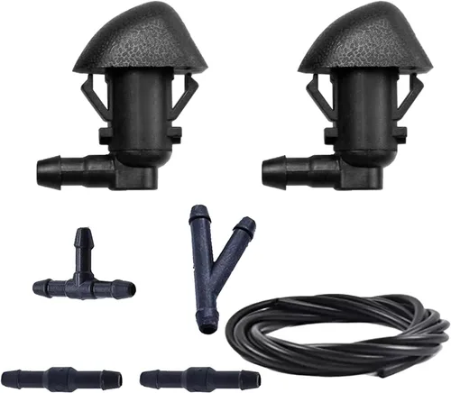 Vista 5 de 76810-TK8-A01 - Juego de 2 boquillas para limpiaparabrisas con manguera de 6.6 ft y conectores compatibles con H-onda Pilot 2009, 2010, 2011, 2012