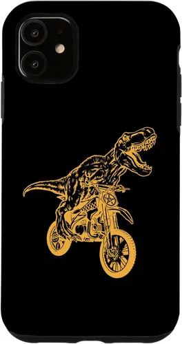 Vista 5 de Carcasa para iPhone 15 Motocross Dinosaur Dirtbike Dino - Dirt Bike Dinosaur