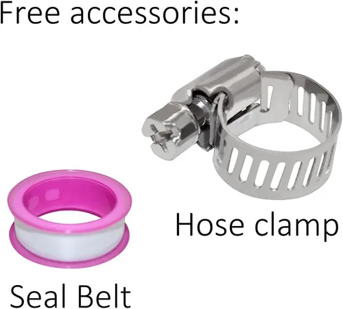 Vista 5 de Beduan Kit de ensamblaje de drenaje de tanque extendido con empuje de codo NPT de 1/4 "para conectar el accesorio Tubo de nailon de 20 pulgadas
