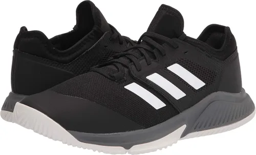 Vista 7 de adidas Tenis de voleibol Court Team Bounce para hombre, Halo SilverHi-res YellowHalo Blue, 4