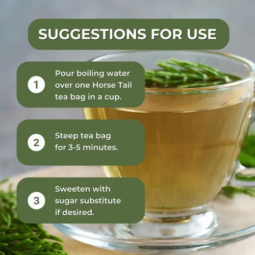 Vista 5 de Hanan Té de cola de caballo (Cola de Caballo) - 50 bolsitas de té de cola de caballo totalmente natural de Perú también conocido como Shavegrass