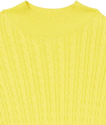 Vista 6 de Tienda Essentials Suéter ligero de manga larga con cuello alto falso para mujer
