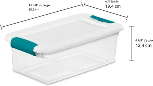 Vista 7 de STERILITE 14928012 - Caja de cierre transparente, 1 unidad