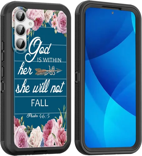Vista 74 de Funda para Galaxy A15 5G, cuerpo completo, protección contra caídas, a prueba de polvo, resistente de 3 capas, militar, resistente, duradera