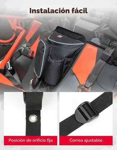 Vista 5 de KEMIMOTO Bolsa de almacenamiento para UTV Bolsas centrales compatibles con Can-Am Maverick y 2011-2020 Commander 800 1000 MAX DS RS XC R DPS X XT