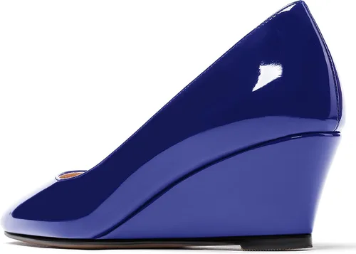 Vista 7 de WAYDERNS Zapatos de tacón bajo con cuña de tacón bajo para mujer de 2 pulgadas