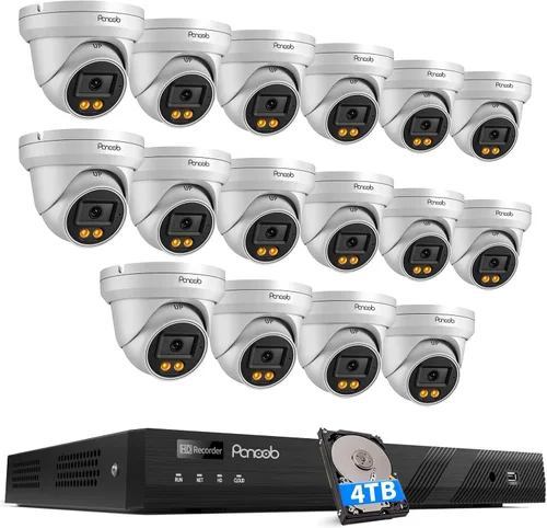 Vista 10 de Sistema PoE de la cámara de seguridad de 5MP NVR con 2TB HDD