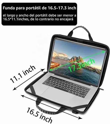 Vista 4 de Funda rígida para laptop para hombres y mujeres con correa para el hombro