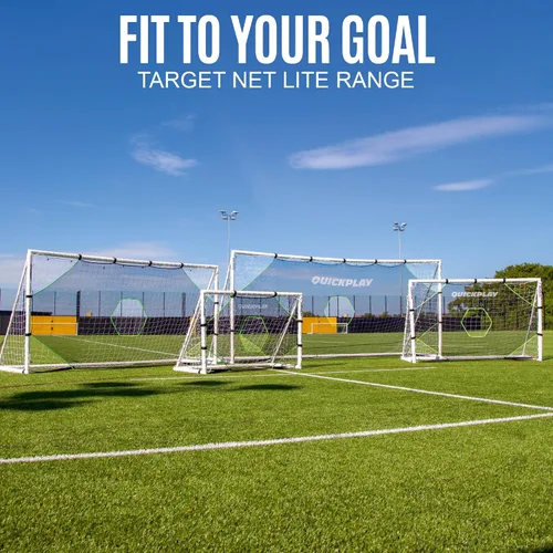 Vista 9 de QUICKPLAY Target Net Lite con 5 zonas de objetivo Practica disparos y precisión de pases Marco de portería de fútbol no incluido 5 target