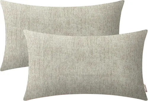 Vista 79 de BRAWARM Fundas de almohada 40x40 cm - Paquete de 2 fundas de almohada de chenilla negra, fundas de almohada de chenilla suave teñida sólida