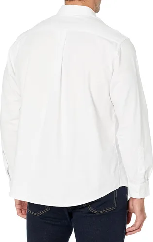 Vista 2 de Tienda Essentials - Camisa de tela oxford de manga larga ajuste regular para hombre
