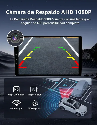 Vista 6 de 64G Android Upgrade Car Radio para Ford F150 2009-2012, pantalla táctil de 9 pulgadas 1280 * 800 Carplay inalámbrico/Android Auto/1080P AHD cámara