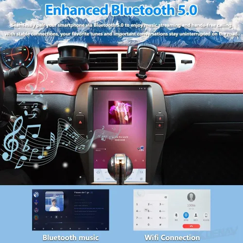 Vista 6 de XUENAV Pantalla táctil coche Radio para Chevrolet Camaro 2010 2011 2012 2013 2014 2015 reemplazo coche estéreo actualización GPS navegación