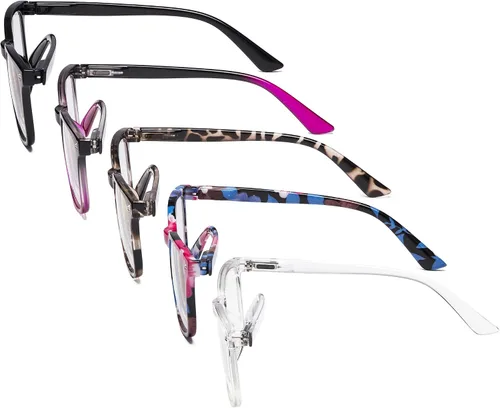 Vista 4 de Eyekepper Paquete de 5 lentes de lectura elegantes para mujeres y hombres