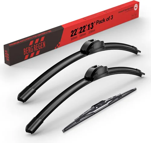 Vista 117 de BERG REGEN Escobillas limpiaparabrisas de 15"+15" con escobilla trasera de 13" - Juego de repuesto automotriz para Jeep Wrangler JK 2008 2009 2010
