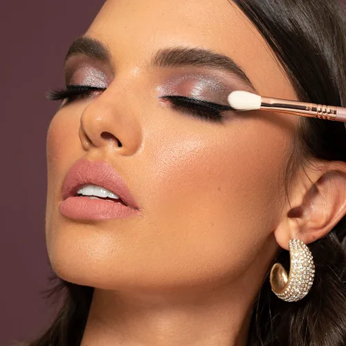 Vista 4 de SIGMA BEAUTY Nueva paleta de sombras de ojos Mod 14 tonos, pincel de doble