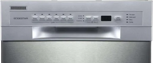Vista 6 de EdgeStar BIDW1802WH Lavavajillas empotradas de 18 pulgadas de ancho con 8 posiciones Blanco