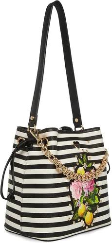 Vista 4 de Betsey Johnson Fun Bucket Bag negroblanco NegroBlanco talla única