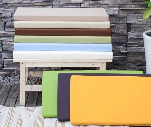 Vista 4 de Cojín impermeable para silla de banco de patio al aire libre, cojín de asiento o respaldo para exteriores, cojín de repuesto rectangular duradero