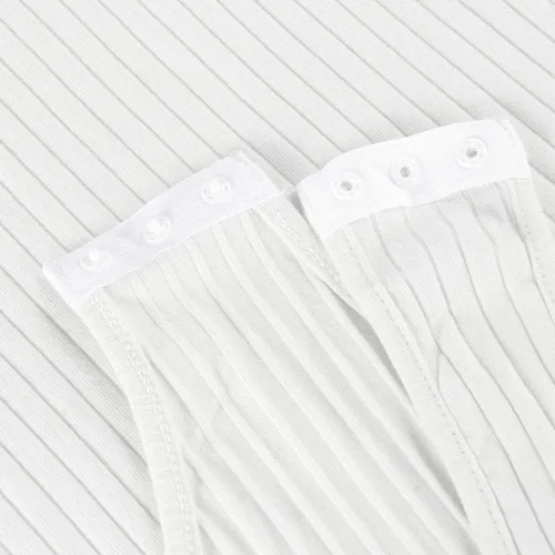 Vista 5 de PALINDA Body de manga larga con cuello en V profundo para mujer, de punto acanalado, elástico