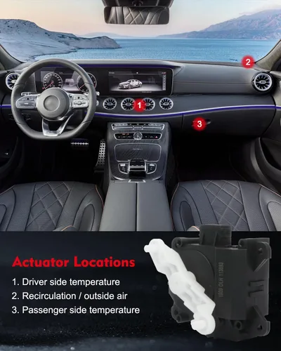 Vista 5 de cciyu Actuador de puerta de aire A/C mezcla de temperatura Actuador de puerta de repuesto para 2003 2004 2005 2006 2007 para Honda Accord 79160SDAA01