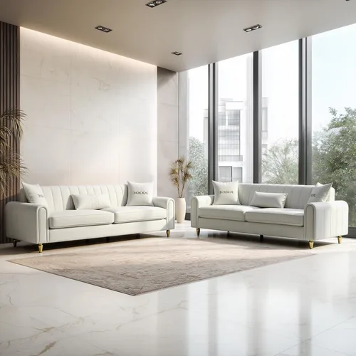 Vista 10 de Sofá de terciopelo de 87.5 pulgadas, sofá de 3 plazas, cómodo y moderno, con 3 almohadas suaves, sofá tapizado para sala de estar, dormitorio
