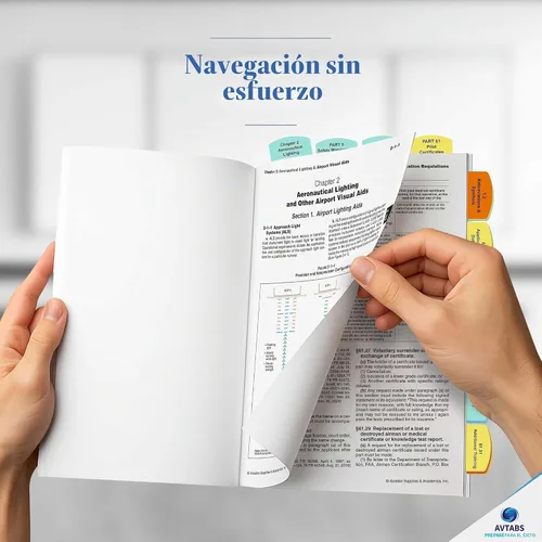 Vista 3 de 2026 Libro FAR AIM Pre-Tabulado – Paquete Privado, Instrumental, Comercial y CFI, Libro de Regulaciones FAA con Pestañas de Estudio Preaplicadas