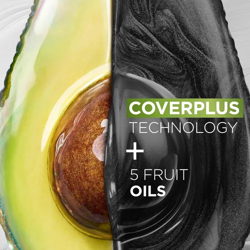 Vista 2 de Garnier Nutrisse Ultra Coverage - Tinte en crema nutritiva para el cabello, 200 negro suave oscuro (negro sésamo), tinte permanente para el cabello