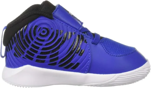 Vista 6 de Nike Tenis de baloncesto unisex Team Hustle D 9 para niños pequeños NegroPlateado metálico