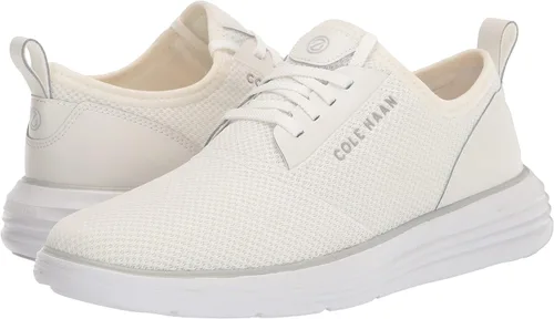 Vista 7 de Cole Haan Tenis de punto Grandsport Journey para mujer, Blanc De Blanc-gris glaciar