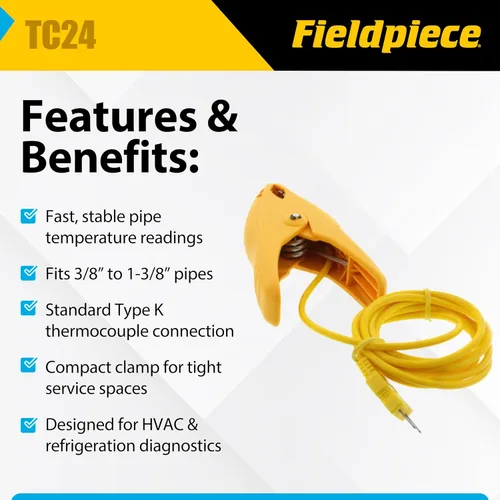 Vista 2 de Fieldpiece TC24refrigerator repuesto partsfieldpiece hecho de la mejor