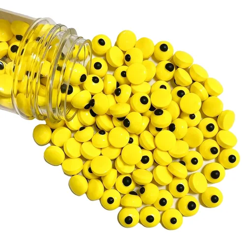 Vista 25 de Sentovac Ojos de caramelo comestibles de 1 cm, espolvoreados de azúcar para galletas, pasteles, cupcakes, decoraciones de ojos pequeños de caramelo