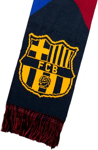 Vista 4 de Icon Sports Bufanda de fútbol con licencia oficial del FC Barcelona, unisex para adultos