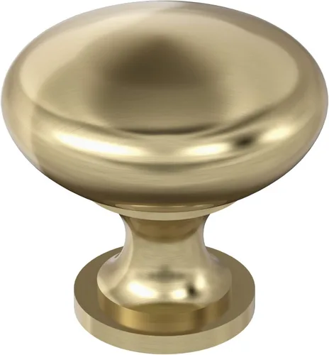Vista 21 de Amerock Perilla redonda Edona de plata antigua de 1-1/4" para gabinete