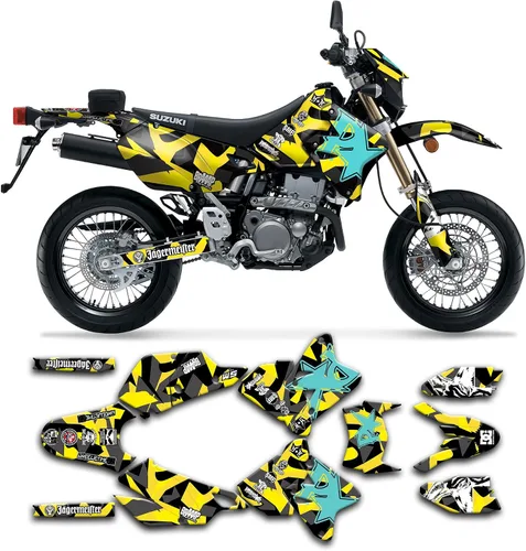 Vista 49 de Kit de calcomanías personalizadas para Suzuki DRZ400 E / DRZ400 Enduro / DRZ400E / DR-Z400E / DRZ400 EN 1999-2024, SZDRSE9919003-KO
