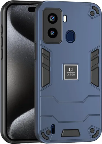 Vista 246 de Funda compatible con Redmi A1, compatible con Redmi A2 2 en 1 [PC dura + TPU], funda de teléfono negra