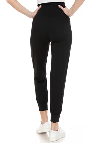 Vista 3 de Leggings Depot Pantalones de Maternidad para Mujeres Sobre el Vientre Pantalones Deportivos de Embarazo Casuales de Descanso
