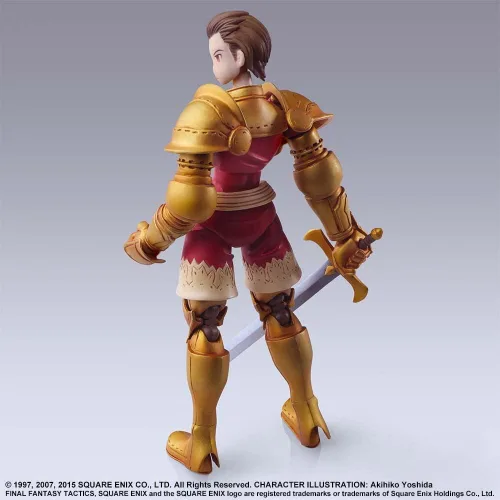 Vista 4 de Figura de acción prepintada de PVC de Final Fantasy Tactics Bling Arts Dilita Hyrule PVC prepintada