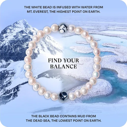 Vista 3 de Lokai Pulsera de cuentas de piedras preciosas para mujeres y hombres, colección de piedra y metal, joyería de cristal y piedras preciosas pulsera