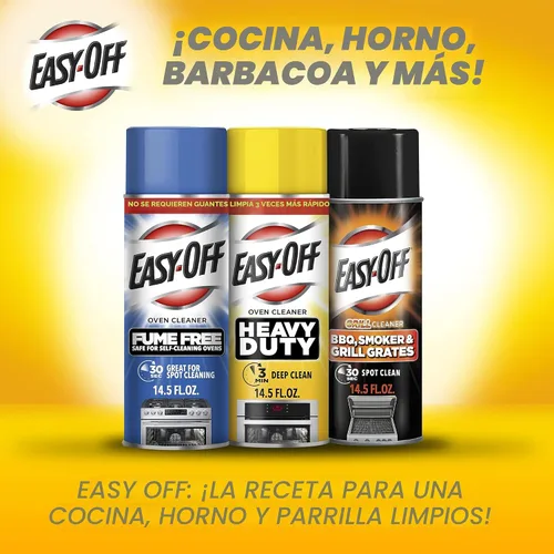Vista 8 de Easy Off Limpiador de Horno de Servicio Pesado, Aroma Regular, Lata de 14.5 oz (Paquete de 2)