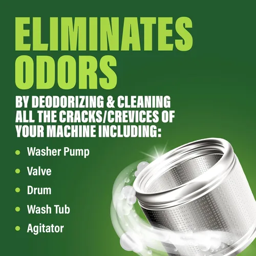 Vista 2 de Green Gobbler Premium - Limpiador y desodorizante para lavadora en tabletas con tecnología de limpieza de tuberías, desagües y mangueras Para