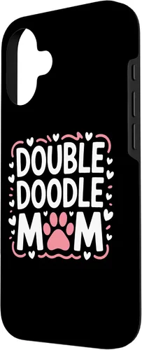 Vista 2 de Double Doodle Mom Doodle Dog Parent Family Canine Enthusiast Case for iPhone 16