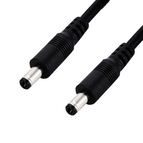 Vista 4 de DC5.0.197x0.1 in 12V macho a macho Cable de extensión macho a macho 18AWG macho a macho 1 pie