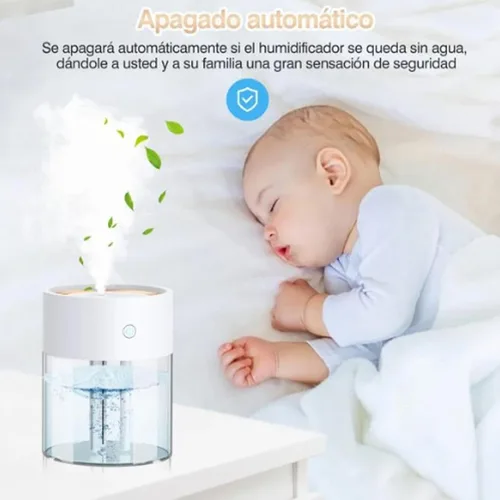 Vista 7 de Humidificadores para dormitorio, habitación grande, 2 L, difusor de aceite de llenado superior de niebla fría para guardería y plantas
