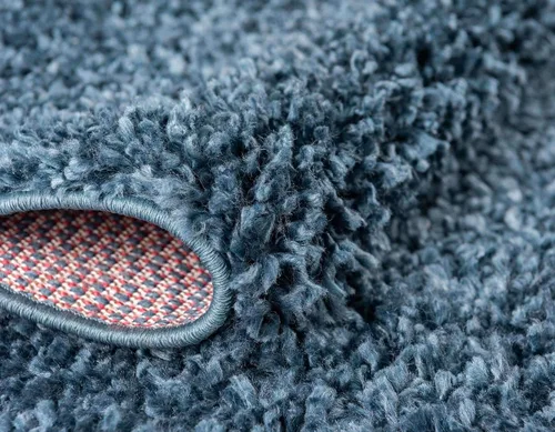 Vista 42 de Unique Loom Colección Davos Shag - Alfombra Lino