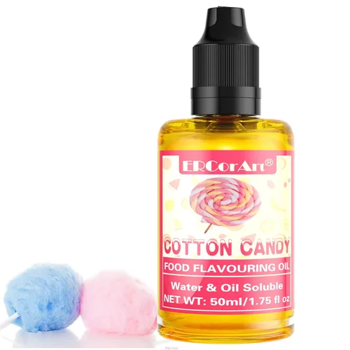 Vista 8 de Aceite Aromatizante para Alimentos - Sabores Concentrados de Dulces, 6 Aceites Aromatizantes Líquidos para Brillo Labial, Aceite de Sabor Algodón