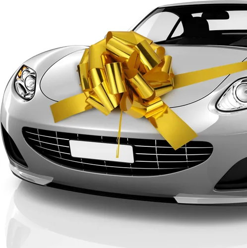 Vista 13 de Zonon Lazo Grande para Automóvil Lazo Gigante para Automóvil con Cinta de 20 Pies para Envolver Regalos Grandes Casas Nuevas Regalo Enorme Azul